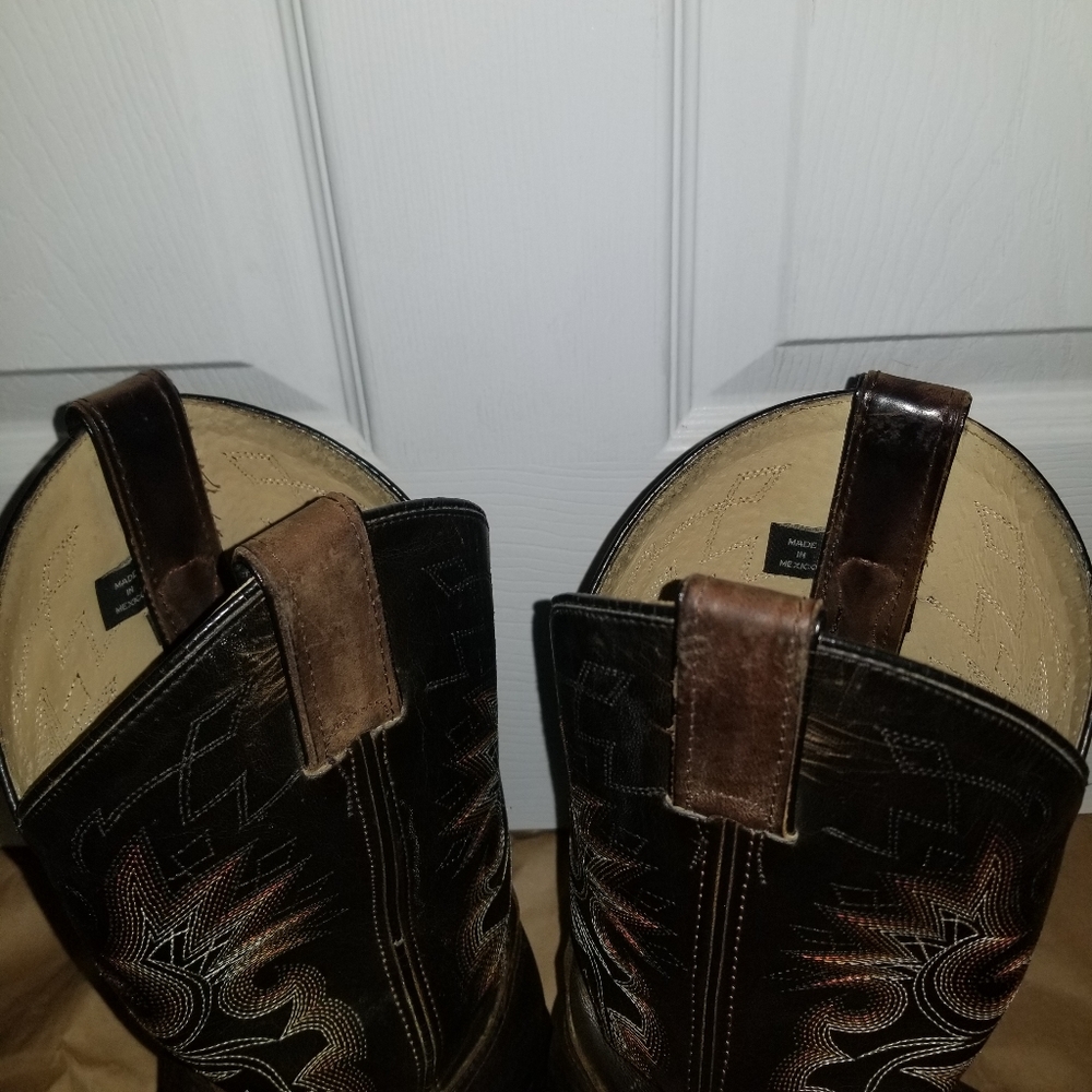 Double-H Brown Boots - Picture 6 of 9